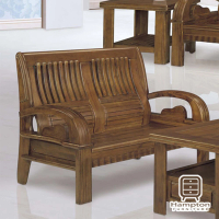 【Hampton 漢汀堡】道爾正樟木實木雙人板椅(木沙發/木椅/實木椅)