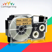 9mm Labeling Tapes for Casio XR-9GD Black on Gold Compatible Tapes for Casio EZ Label Printer KL-120 KL-430 KL-60 Label Maker