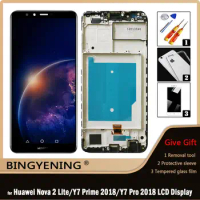 Original For Huawei Y7 Prime 2018 LCD Display Screen Touch Digitizer Assembly For Huawei Y7 Y7 Pro 2018/Nova 2 Lite With Frame