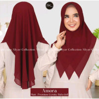 KHIMAR AMORA ORIGINAL//KERUDUNG PET SOFT//JILBAB KEKINIAN// BAHAN CERUTTY BABYDOL PREMIUM ORIGINAL//