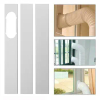 Newest Portable Window Kit Slide Plate Adjustable Adaptor Wind Shield Exhaust Hose Tube Connector Air Conditioner Accessories