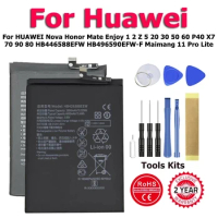 HB426388EEW HB426389EEW Battery For HUAWEI Nova Honor Mate Enjoy 1 2 Z 5 20 30 P40 X7 HB446588EFW HB496590EFW-F Pro Lite + Tool