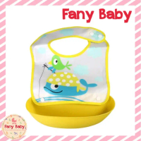 Baby Safe BIB02 Baby Safe Foldable Slaber - YELLOW WHALE