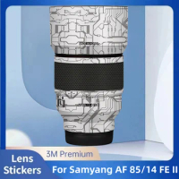 For Samyang 85 F1.4 FE II Decal Skin Vinyl Wrap Film Lens Body Protective Sticker Protector Coat AF 85mm 1.4II For Sony Mount