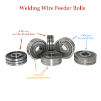 MIG Welding Wire Feeding Roll V U Knurl Groove 0.6mm 0.8mm 1.0mm Size 30x10x10mm LRS-775S SSJ-29 Wire Feeder Roll