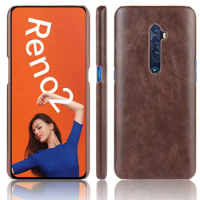 For OPPO RENO 2 ShockProof luxury PU Leather Hard Back Cover Case For OPPO RENO2 Phone Case