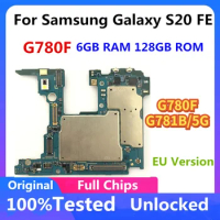 Unlocked For Samsung Galaxy S20 FE G780F G781B 5G Motherboard Main Logic Board Full Chips Android OS 6GB RAM 128GB ROM