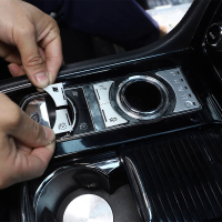 สำหรับ Jaguar XF XJ 2010-2019การปรับเปลี่ยนรถภายใน Central Control Shift แผงปุ่มตกแต่งสติกเกอร์รถอุปกรณ์เสริม