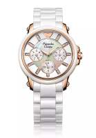 Alexandre Christie Alexandre Christie Passion Boyfriend Multifunction Band Rose gold White Mother of Pearl Dial 36mm - AC2375BFBRGSL