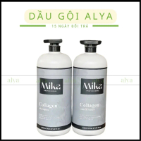 Dầu gội dưỡng ẩm Cặp Gội Xả Collagen MIKA phục hồi hư tổn cho da đầu dầu bết ,ngăn gàu ,collagen rụn