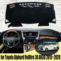 For Toyota Alphard Vellfire 30 AH30 2015~2020 Car Styling Covers Dashmat Dash Mat Sun Shade Dashboard Cover Capter