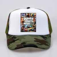 fashion Grand Theft Auto V 5 GTA 5 Baseball caps Hot Game GTA 5 Fans Cap Cool Summer Mesh Net Trucker Caps Hat