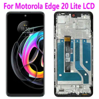6.7" Original For Motorola Edge 20 Lite LCD Touch Screen Digitizer Assembly Replacement For Motorola Edge 20 Lite LCD With Frame