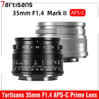 7artisans 7 artisans 35mm F1.4 APS-C Prime Lens For Sony E A6600 ZV-E10 FUJI FX Canon EOS-M M50 Micro 4/3 epm1 Nikon Z5 Canon RF