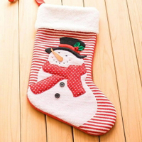 ✤宜家✤超可愛聖誕襪 聖誕節裝飾品 禮物袋 禮品(針織條紋雪人/ 針織條紋企鵝/羊羔絨聖誕老人 )