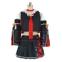 Azur Lane Vtuber Hololive Okami Mio Cosplay Costume Halloween Party Outfit Custom Made Any Size