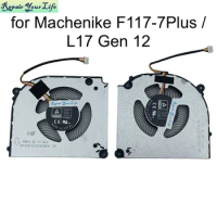 CPU GPU Cooling Fan for Machenike F117-7Plus / L17 Gen 12 Gaming Laptop MKNP55HK RTX 3050 3060 Cooler Radiator FNTS FNTR DC 5V