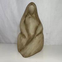 Vintage Original Jack Black Navajo Pottery Madonna Signed 1983 Tan 10" Figurine