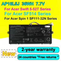 NEW AP16L5J 2ICP4/91/91 Laptop Battery For Acer SF514-52T-59YX SF514-52T-59ZG SF514-52T-511E SF514-52T-5847 36Wh 7.7V 4670mAh