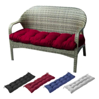 Garden Lounge Bench Long Cushion Hassock Pouf Home Ground Seat Chair Pad Office Chair Backrest Cushion Thickened Mattress Futon