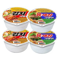 韓國進口農心泡菜牛肉碗面桶裝速食韓式辣白菜泡面杯面速食麵拉麵