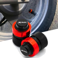 For Yamaha XMAX 300 400 250 125 XMAX300 XMAX400 XMAX250 XMAX125 Motorcycle Accessorie Key Chain CNC Wheel Tire Valve Stem Caps