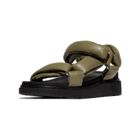 【FitFlop】GEN-FF 軟皮後帶涼鞋-女(迷彩綠)