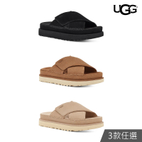 【UGG】女鞋/拖鞋/厚底鞋/懶人鞋 Goldenstar Cross Slide(多款任選)