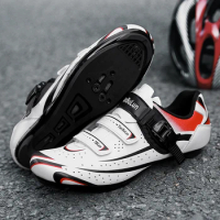 Professional Self-Locking Road Bike Shoes for Men and Women, Non-Slip, MTB Cycling Shoes, SPD Mountain Bike Shoes, Plus Size