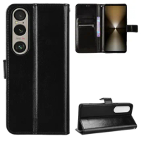 For Sony Xperia 1 VI Luxury Leather Flip Wallet Phone Case For Sony Xperia 1 VI 2024 Case Stand Function Card Holder