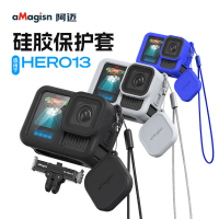 Sarung pelindung silikon untuk GoPro Hero 13 (Hitam), penutup kamera tindakan, aksesori GoPro 13