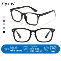 Cyxus Kính Chống Ánh Sáng Xanh Thời Trang Gọng Vuông Lọc Tia UV Giảm Mỏi Mắt Cho Máy Tính Cho Nam Nữ