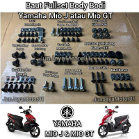 COD / Gratis Ongkir / Baut Full Set Full Body Motor Yamaha Mio J Mio GT Lengkap
