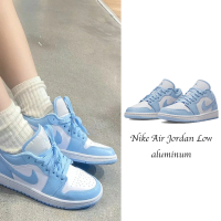 NIKE 耐吉 休閒鞋 Air Jordan 1 Low Aluminum 白藍 喬丹 AJ1 女鞋 DC0774-141