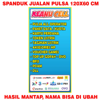 Spanduk Banner Konter / Banner spanduk Konter  - Flexy 280 gsm