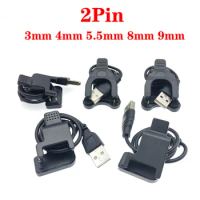 1pc Smart USB watch charger for power charging cable 2Pin 3Pin 3mm 4mm 5.5mm 8mm 9mm smartband charger universal multifunctional