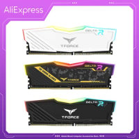 TEAMGROUP T-Force Delta RGB DDR4 8GB 16GB 3200MHz CL16 3600MHz CL18 Desktop Gaming Memory Ram - TUF / WHITE / BLACK