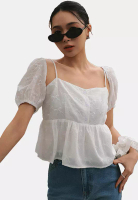 AIR SPACE 可拆式燈籠袖上衣