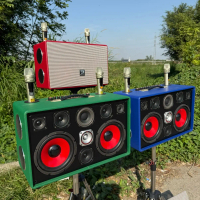 Loa Karaoke Di Động Cao Cấp D198PRO, 2 Bass 20 - 13 Đường Tiếng Loa. 3 Đường Tần Số( Bass - Trung - 