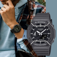 CASIO 卡西歐 G-SHOCK 啞光金屬雙顯手錶 送禮推薦 GA-2100PTS-8A