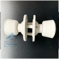 Tarikan kunci bulat pintu PVC- Handle pegangan door gagang Pintu plastik kamar mandi hendel coklat b