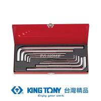 【KING TONY 金統立】專業級工具10件式特長六角扳手組(KT20210MR)
