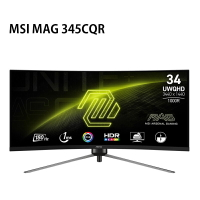 米特3C數位–MSI 微星 MSI MAG 345CQR 34型 UWQHD 180Hz HDR曲面電競螢幕
