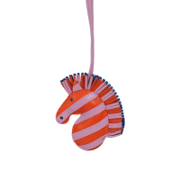 【Hermes 愛馬仕】GeeGee Savannah 拼色斑馬吊飾(多色)