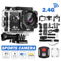 Action Camera Ultra HD 4K/30fps WiFi 2.0นิ้ว170D ใต้น้ำหมวกกันน็อคกันน้ำกล้องบันทึกวิดีโอ Sport Cam