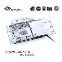 Bykski Water Block use for Sapphire RX 5700 XT Pulse MSI RX5700XT MECH/EVOKE / AMD GPU Card Full Cover Coppe
