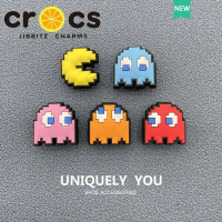 Charm Chữ Thập Jibbitz, Phụ Kiện Giày Pac-man Hoạt Hình, Phụ Kiện Thời Trang, Jibbitz Cho Chữ Thập