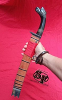 Golok Galonggong Gagang Tanduk hitam.
