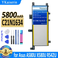 5800mAh YKaiserin Battery C21N1634 for Asus A580U X580U X580B A542U R542U R542UR X542U V587U FL5900L FL8000U Batteries