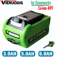 GreenWorks 40V G-MAX 29252 20202 22262 27062 21242 Replacement of Electric Tools 40V 6000mAh Lithium